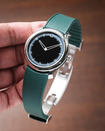 Emerald Green Curved Rubber CTS Strap