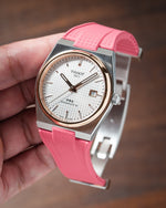 Pink Tissot PRX CTS Rubber Strap