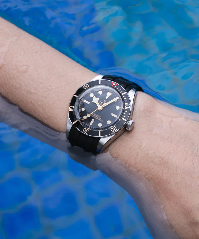 Black CTS Rubber Strap for Tudor BB58