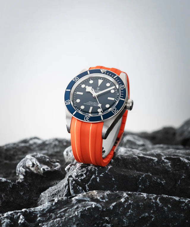 Orange rubber strap hotsell