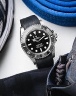 Black CTS Rubber Strap for Rolex Submariner 41mm