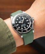 Olive Green CTS Rubber Strap for Rolex Submariner 41mm