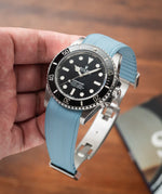 Baby Blue CTS Rubber Strap for Rolex Submariner 41mm