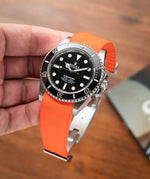 Orange CTS Rubber Strap for Rolex Submariner 41mm