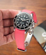 Pink CTS Rubber Strap for Rolex Submariner 41mm