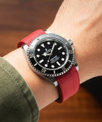 Red CTS Rubber Strap for Rolex Submariner 41mm