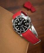 Red CTS Rubber Strap for Rolex Submariner 41mm