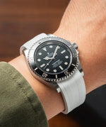 White CTS Rubber Strap for Rolex Submariner 41mm