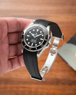 Black CTS Rubber Strap for Rolex Submariner 41mm