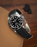 Black CTS Rubber Strap for Rolex Submariner 41mm