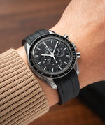 Black CTS Rubber Strap for Omega Speedmaster 42mm