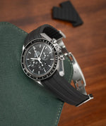 Black CTS Rubber Strap for Omega Speedmaster 42mm