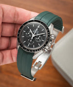 Emerald Green CTS Rubber Strap for Omega Speedmaster 42mm