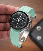 Mint Green CTS Rubber Strap for Omega Speedmaster 42mm