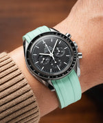 Mint Green CTS Rubber Strap for Omega Speedmaster 42mm