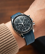 Navy CTS Rubber Strap for Omega Speedmaster 42mm