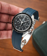 Navy CTS Rubber Strap for Omega Speedmaster 42mm