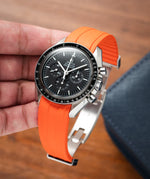 Orange CTS Rubber Strap for Omega Speedmaster 42mm