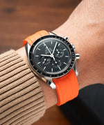 Orange CTS Rubber Strap for Omega Speedmaster 42mm