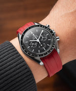 Red CTS Rubber Strap for Omega Speedmaster 42mm