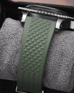 Olive Green Waffle Rubber CTS Strap