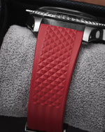 Red Waffle Rubber CTS Strap