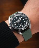 Olive Green Waffle Rubber CTS Strap