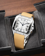 Gold CTS Rubber Strap for Cartier Santos de Cartier