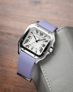 Lavender CTS Rubber Strap for Cartier Santos de Cartier