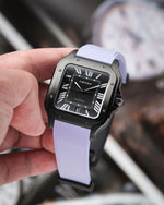 Lavender CTS Rubber Strap for Cartier Santos de Cartier