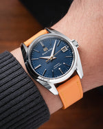 Sun Yellow Rubberised Leather (Smooth) Slim Strap