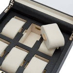Wolf Palermo 6 Pc Watch Box Black Anthracite