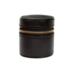Wolf Palermo Double Watch Roll with Jewellery Pouch Black