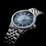 Freelancer Men's Automatic Blue Dial Stainless Steel Bracelet Watch, 38 mm