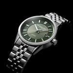 Freelancer Men's Automatic Olive Green Dial Stainless Steel Bracelet Watch, 38 mm