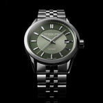 Freelancer Men's Automatic Olive Green Dial Stainless Steel Bracelet Watch, 38 mm