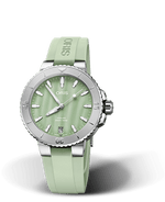 Aquis Date 36.5mm - Green Mother Of Pearl