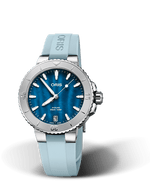 Aquis Date 36.5mm - Blue Mother Of Pearl