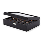 Wolf Roadster 10 Pc Watch Box Black