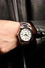 Sky-Dweller Oystersteel and White Gold, Oyster Bracelet "Intense White"