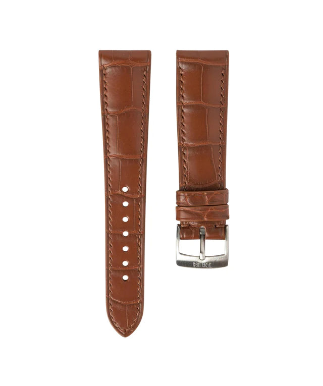 Matte Cognac Alligator Signature Strap