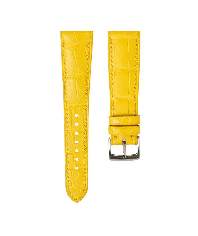 Matte Yellow Alligator Signature Strap