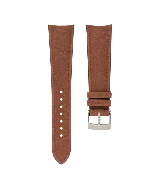 Brown Alcantara Signature (Curved) Strap