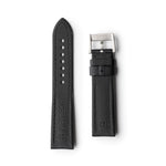 Classic | Black Sailcloth Watch Strap with Black Stitching