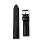 Classic | Navy Blue Sailcloth Watch Strap with Navy Blue Stitching