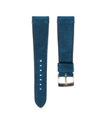 Blue Crazy Horse Side-Stitch Strap