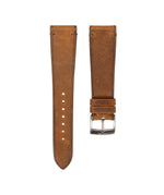 Cognac Crazy Horse Side-Stitch Strap