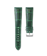 Glossy Emerald Crocodile Signature (Curved) Strap