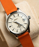 Orange Saffiano Stitchless Signature Strap