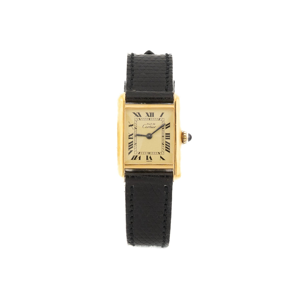 Must De Cartier Tank - Small "Roman Ivory"